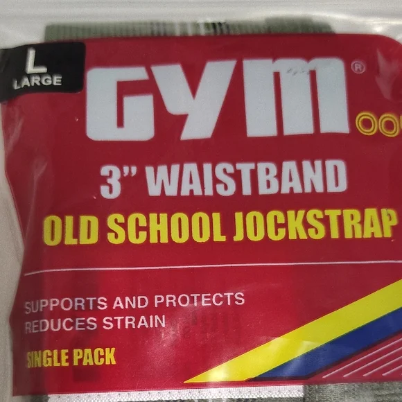 GYM 3" Waistband Jockstrap Olive Green Color 1 Pack Size L - Picture 3 of 7